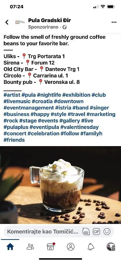 Studio Dama Blizina Amfiteatra I Bus Kolodvora ,Besplatan Privatni Parking,Self-Check- In Pula Kroatien